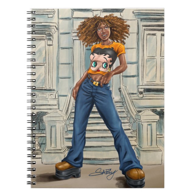 African American woman Spiral Photo Notebook (Front)