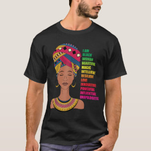 African American Women BHM Melanin Black History M T-Shirt
