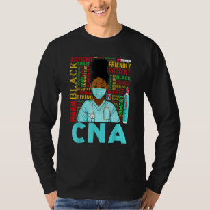 African American Women Black Cna Nurse Black Histo T-Shirt