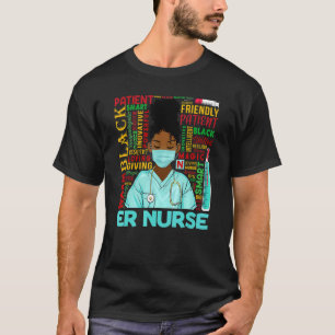 African American Women Black Er Nurse Black Histor T-Shirt