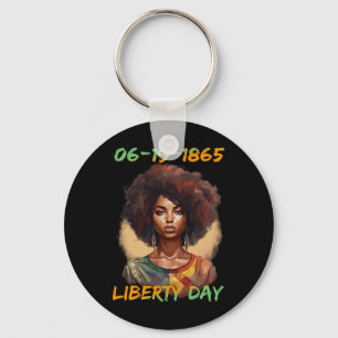 - African American Women Independence Day  Key Ring