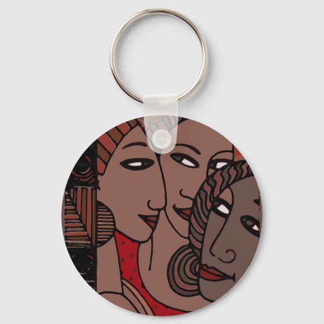 African American Women Key Ring (Front)
