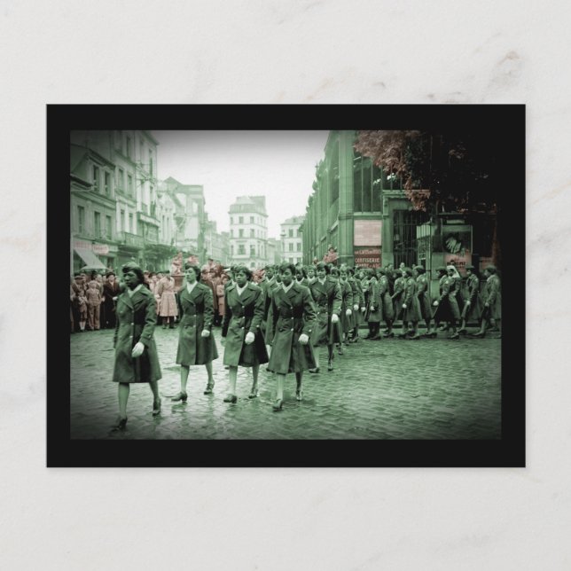 African American Women Marching Postcard (Front)