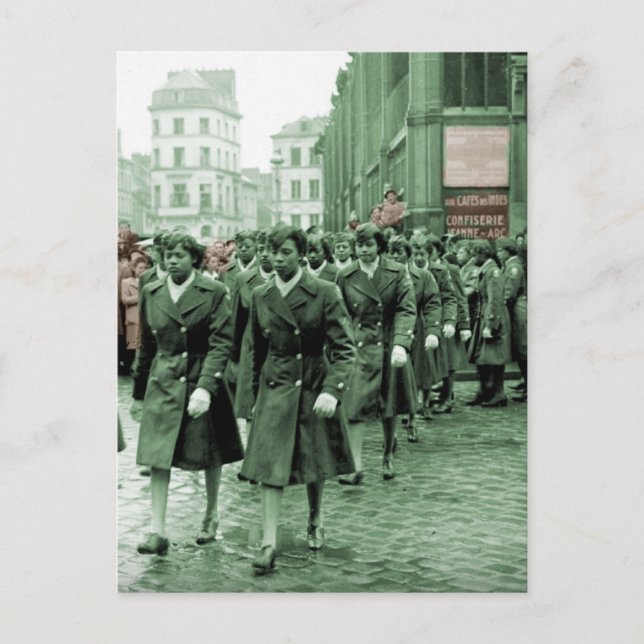 African American Women Marching Postcard (Front)