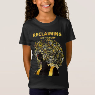 African American Women Reclaiming History Brown Gi T-Shirt