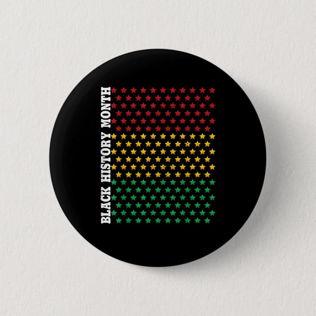 African Americans Black History Month Gifts Black 6 Cm Round Badge (Front)