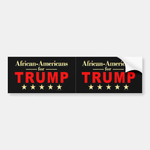 African-Americans for Donald Trump 2016 Bumper Sticker