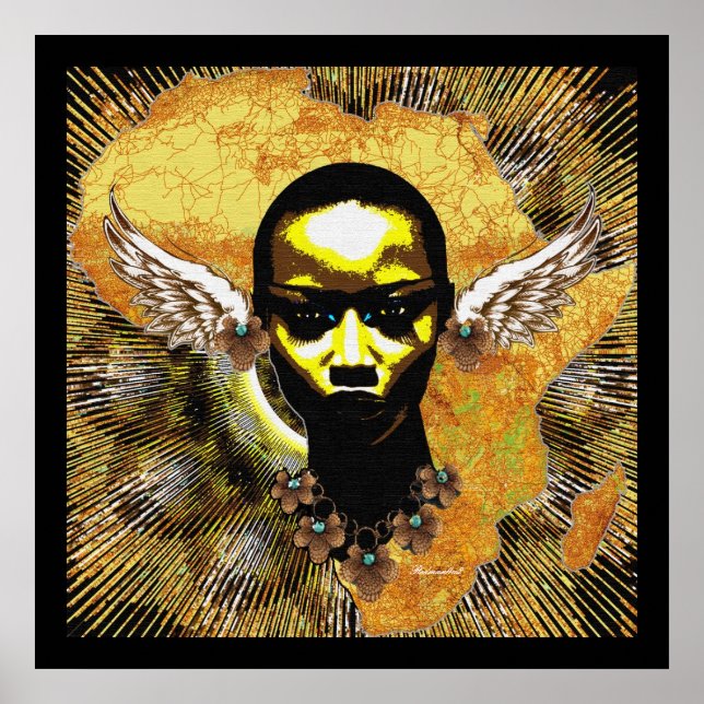 African Angel Wing Ears Poster (Front)