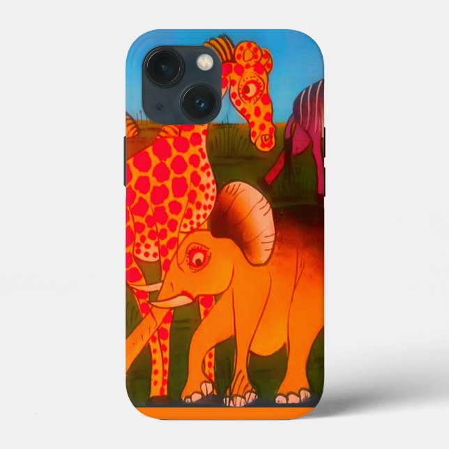 African Animal Art Print Case-Mate iPhone Case (Back)