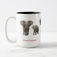 African Animal Mug
