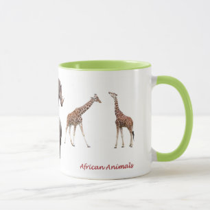 African Animal Mug