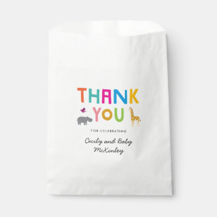 African Animal Safari Baby Shower Favour Bags