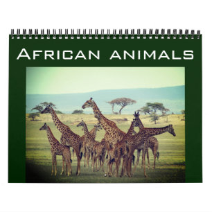 african animals 2026 calendar