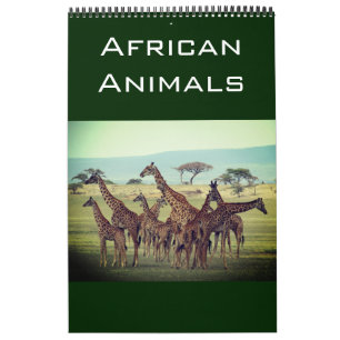 african animals 2026 calendar