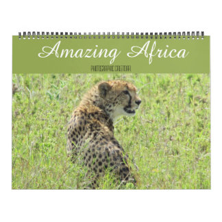 african animals 2026 large calendar