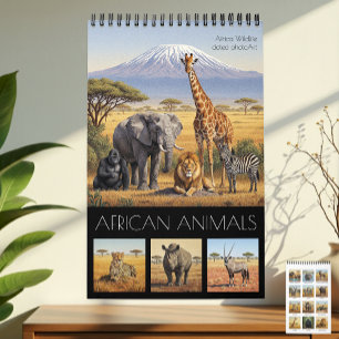 African Animals Calendar 2026 / African Wildlife