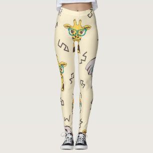 African Animals: Cute Seamless Pattern Leggings