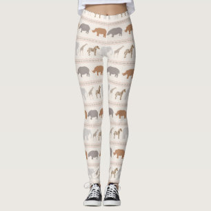 African animals pattern 1 leggings
