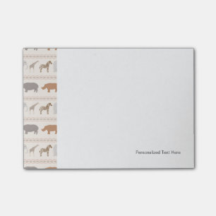 African animals pattern 1 post-it notes