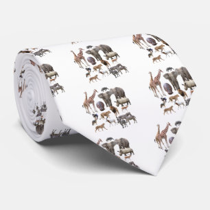 African Animals Tie
