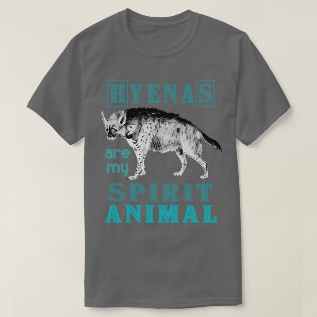 African Animals Zoo Keeper Hyena T-Shirt (Design Front)