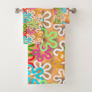 African Ankara Pattern Design  Bath Towel Set