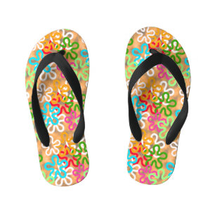 African Ankara Pattern Design Kid's Jandals