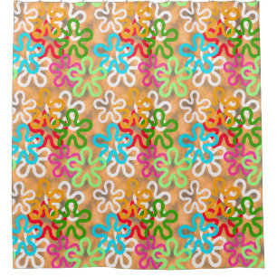 African Ankara Pattern Design  Shower Curtain