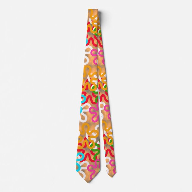 African Ankara Pattern Design  Tie (Front)