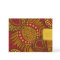 African Ankara Red Gold Floral Program Cover