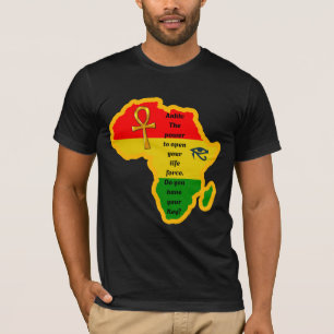 African Ankh Black Culture T-Shirt
