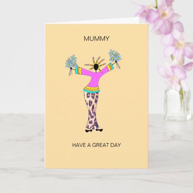 African Art, Awesome day mummy Card (Orchid)