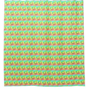 African art, celebration of colours Shower Curtain