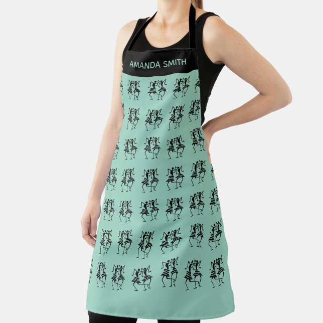 African Art, Cute Pinky Celebration Apron (Insitu)