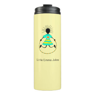 African Art, Cute Skip and Hop' Thermal Tumbler