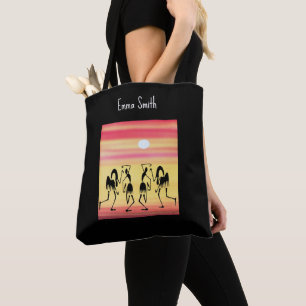 African Art, Cute Sunny Day Break Dance Tote Bag