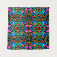 African art drawing. Seamless aztec pattern. Chero