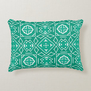 African Art Drawing. Tribal print. Ikat Chevron Cl Decorative Cushion