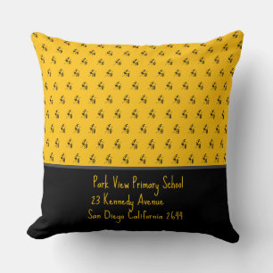 African Art, Festival Dance, Orange Cushion