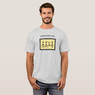 African Art Happy Silhouette Dancers T-Shirt