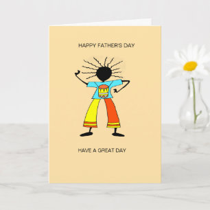 African art, Master Drummer Father's Day Card