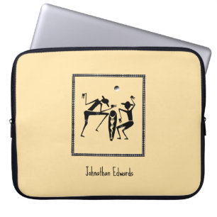 African Art, Moonlight Dance Laptop Sleeve