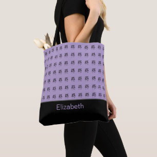 African Art, Personalised, Celebration Purple Tote Bag