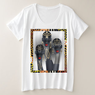 African Art Plus Size T-Shirt