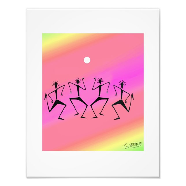 African Art, Rainbow Celebration Photo Print (Front)