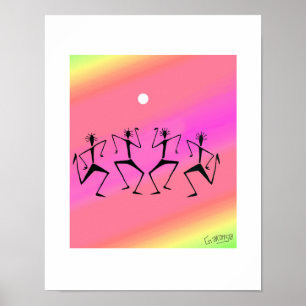 African Art, Rainbow Celebration Poster