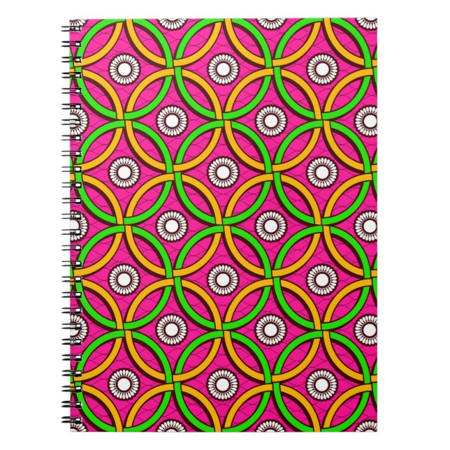 African Art: Seamless Abstract Picture Notebook (Front)