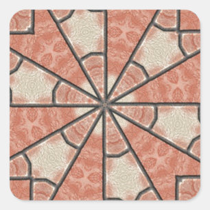 African Art Square Sticker