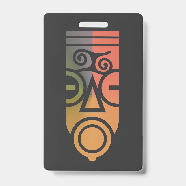 African art T-Shirt ID Badge (Front)