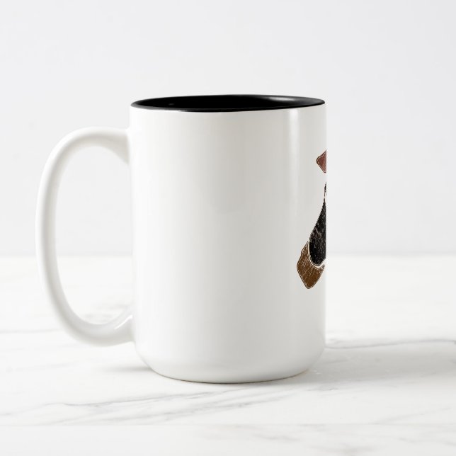 African Art Two-Tone Coffee Mug (Left)
